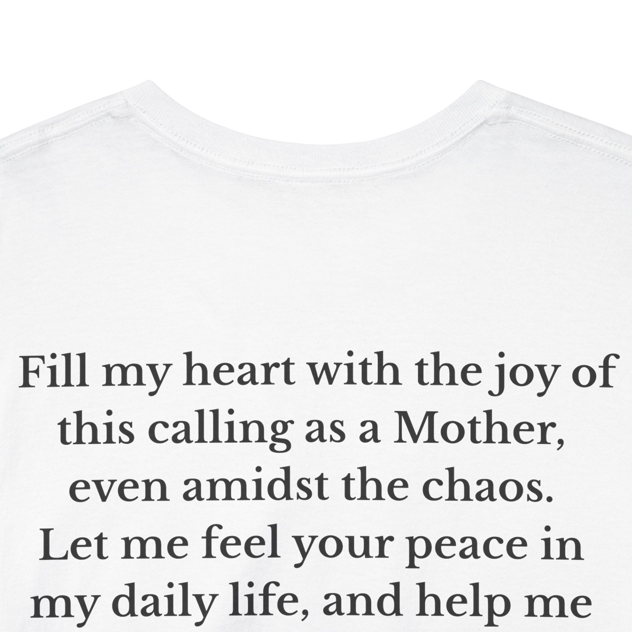 Mama Prayer T-Shirt — Front and Back Design Inspirational Christian Mom Tee with Back Prayer Quote - Mother's Day Gift