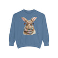 Library Book Bunny in Scarf Sweatshirt (Comfort Colors)