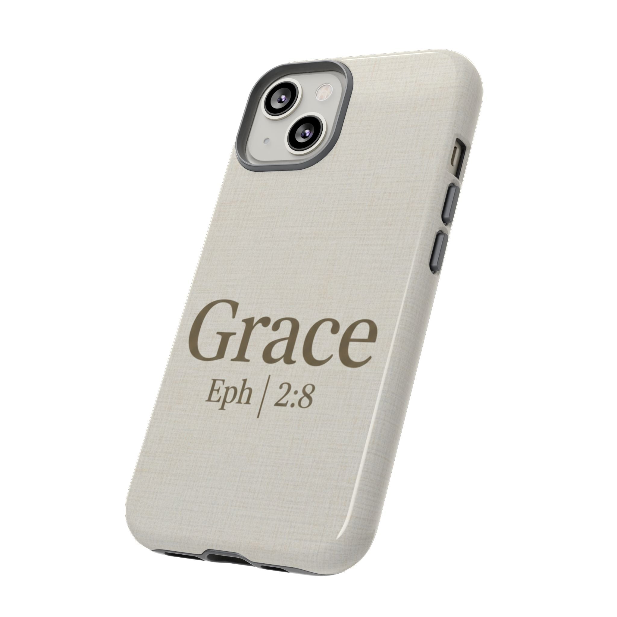 Grace (Ephesians 2:8) Phone Case — Minimalist Christian Inspirational Tough Case