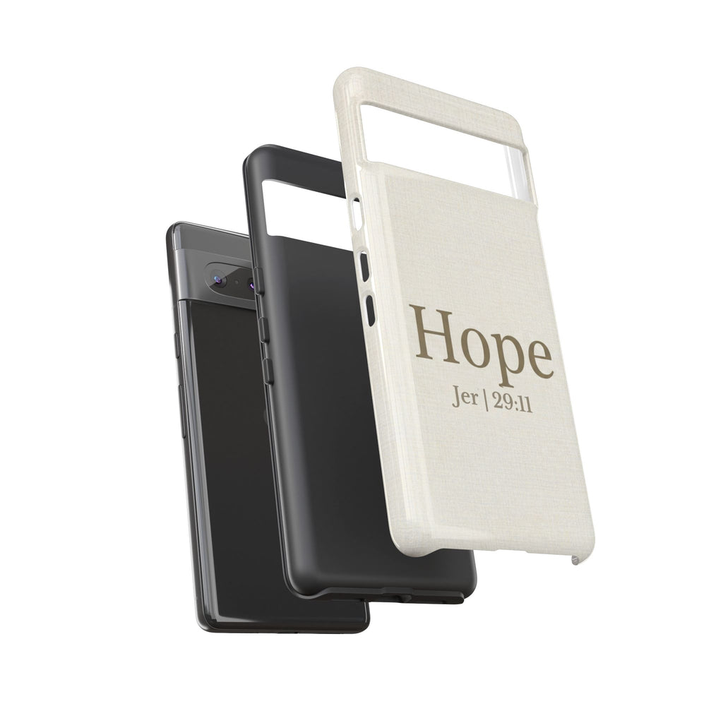 Hope (Jeremiah 29:11) Phone Case — Minimalist Christian Inspirational Cover
