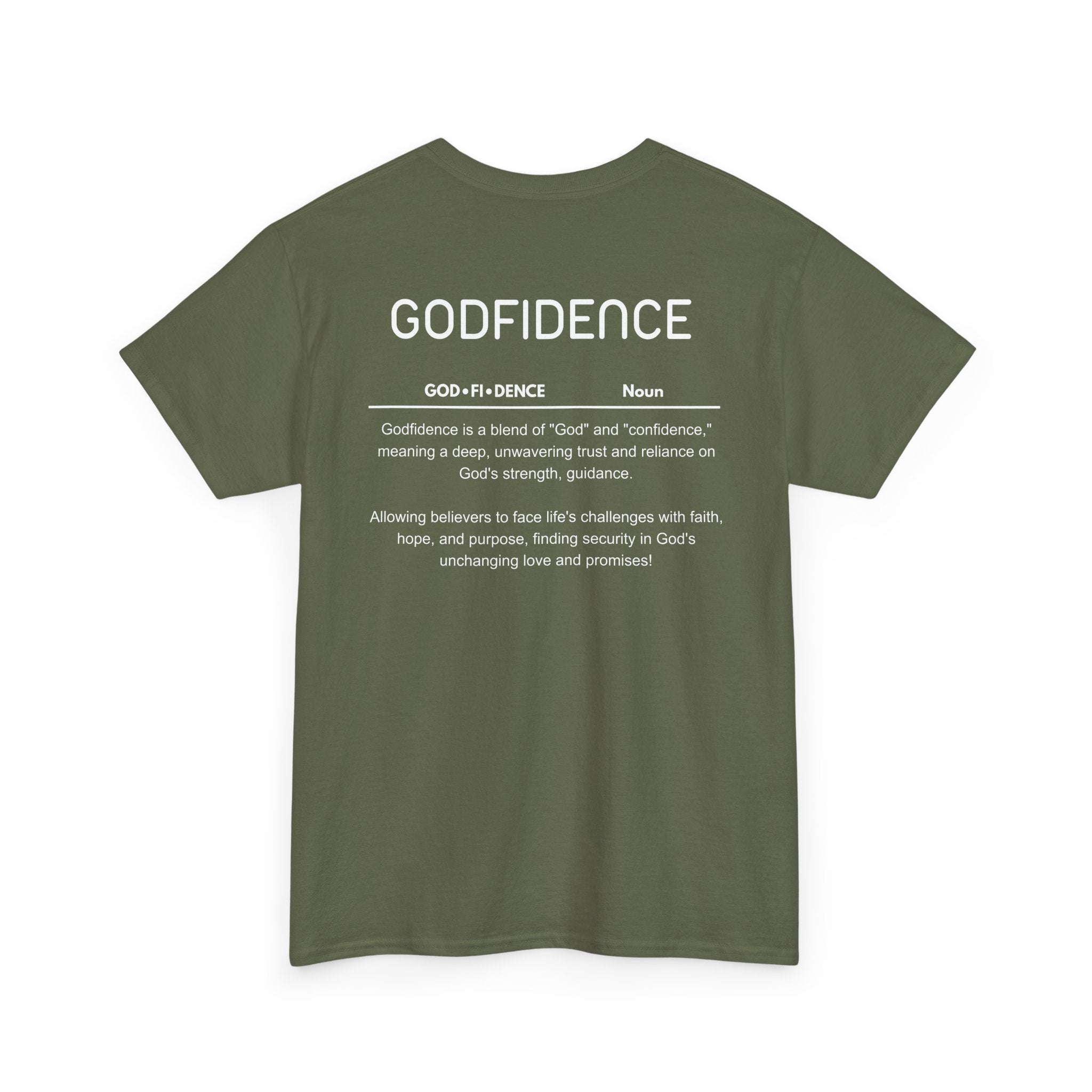 Godfidence definition tee | Christian faith shirt, faith-based typography