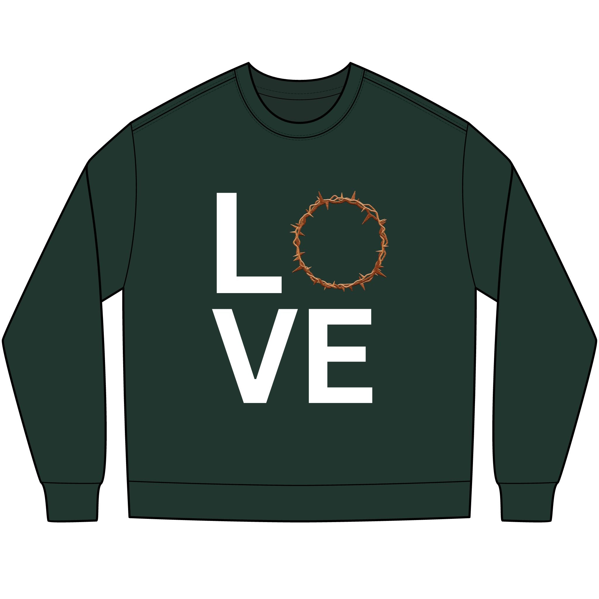 Love Crown of Thorns Long Sleeve Tee