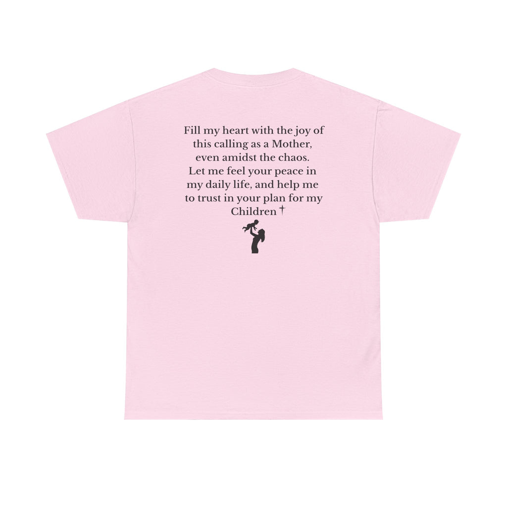 Mama Prayer T-Shirt — Front and Back Design Inspirational Christian Mom Tee with Back Prayer Quote - Mother's Day Gift