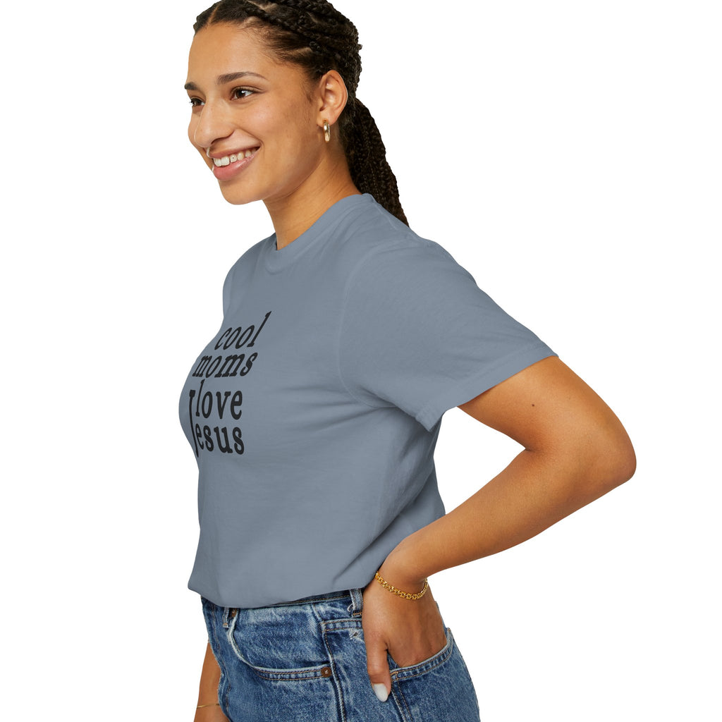 Christian Mom T-Shirt — "Cool Moms Love Jesus" Graphic Tee