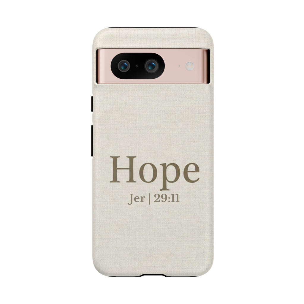 Hope (Jeremiah 29:11) Phone Case — Minimalist Christian Inspirational Cover