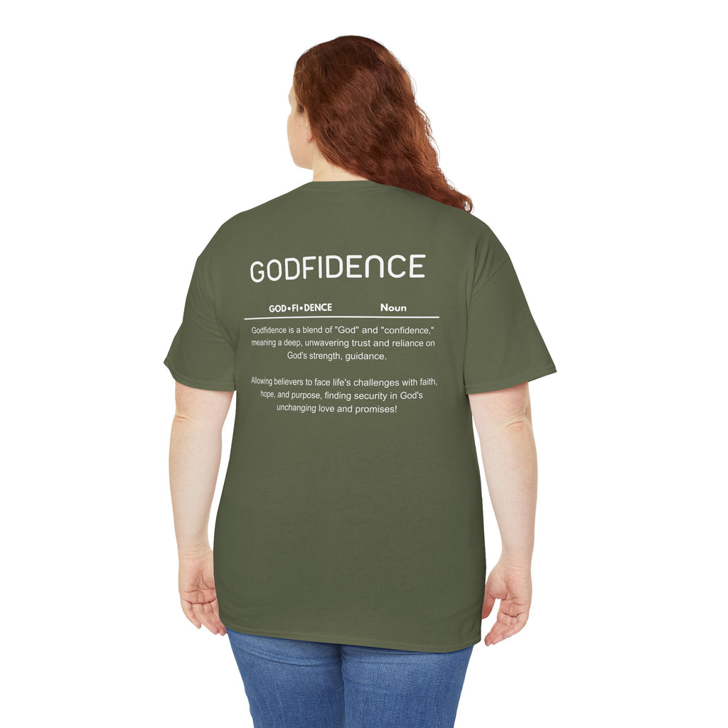 Godfidence definition tee | Christian faith shirt, faith-based typography