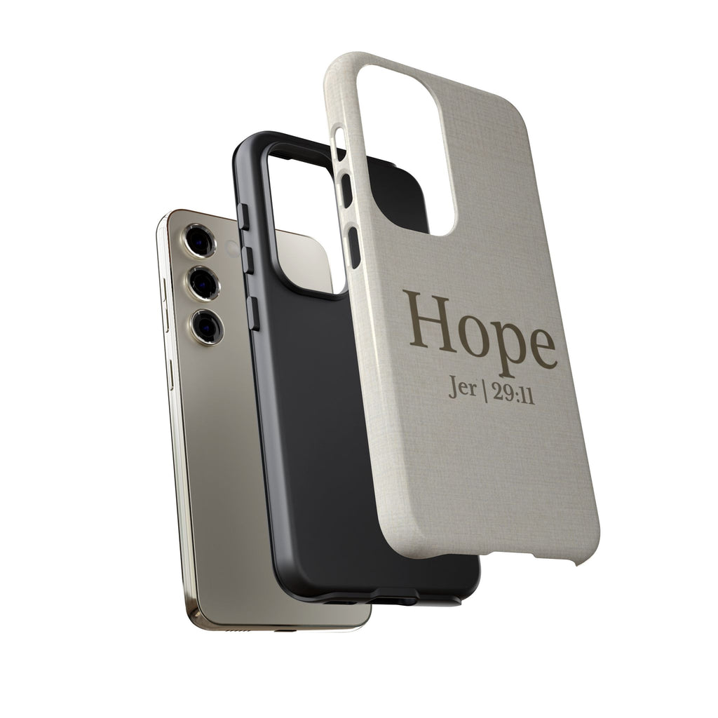 Hope (Jeremiah 29:11) Phone Case — Minimalist Christian Inspirational Cover