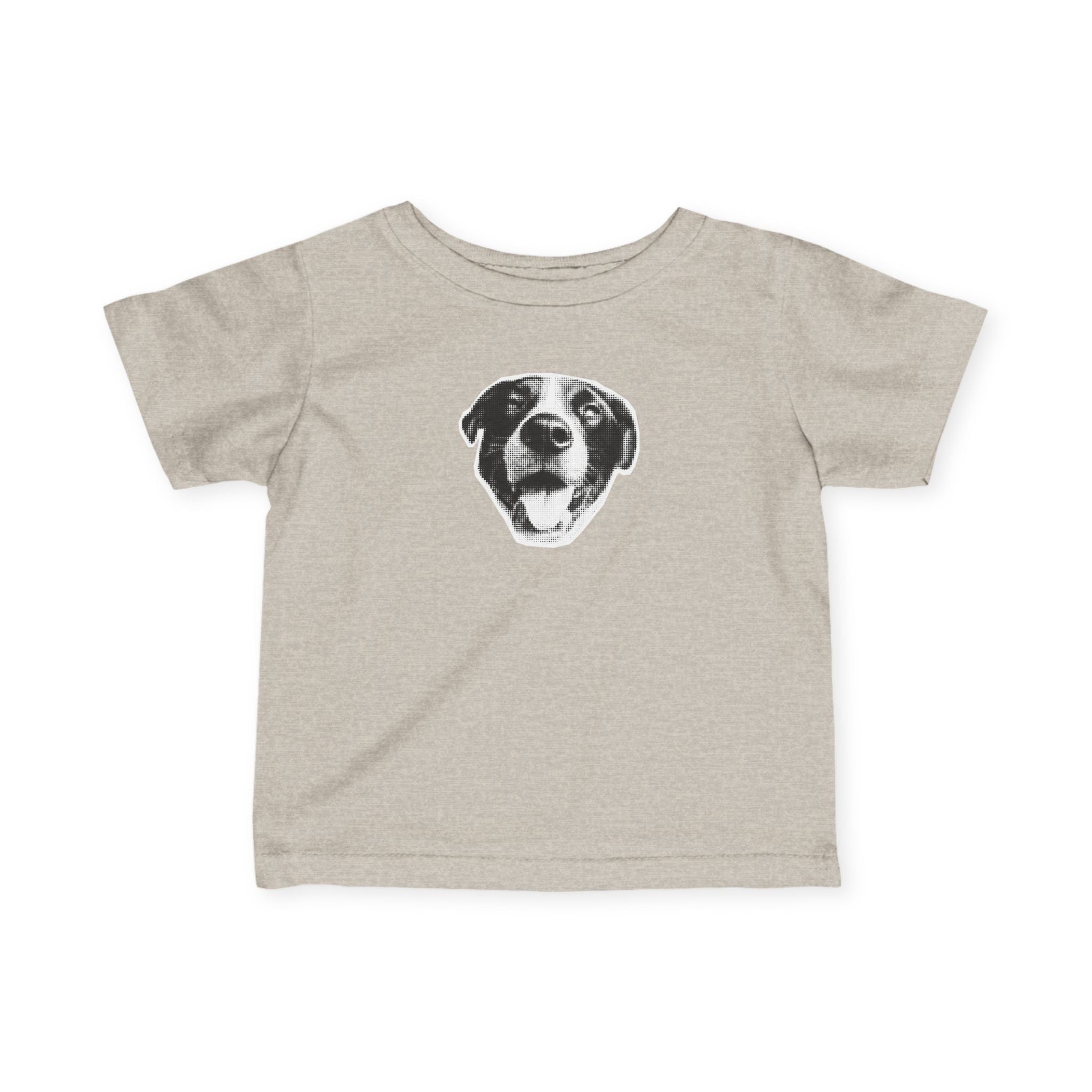 Infant Tee – Smiling Dog Face Baby Shirt