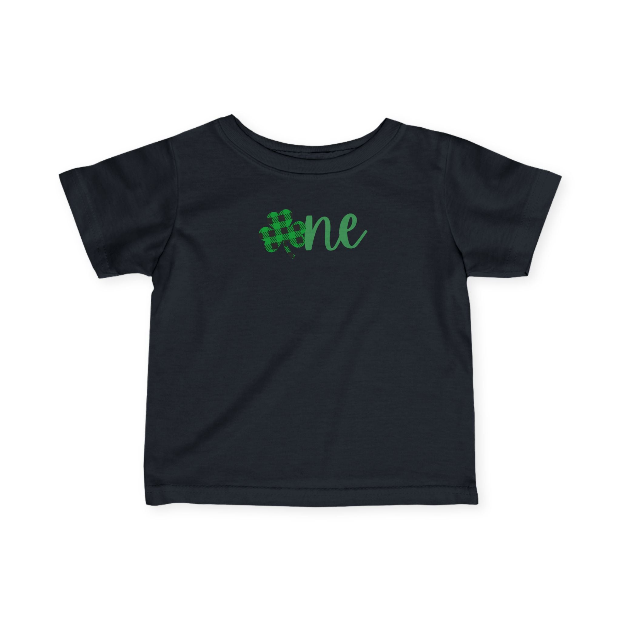 Infant Tee — Green Shamrock “One” First Birthday St. Patrick’s Day Shirt