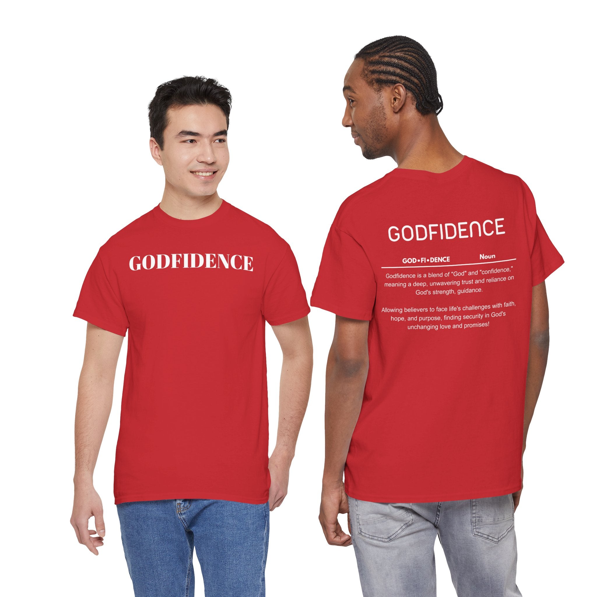 Godfidence definition tee | Christian faith shirt, faith-based typography
