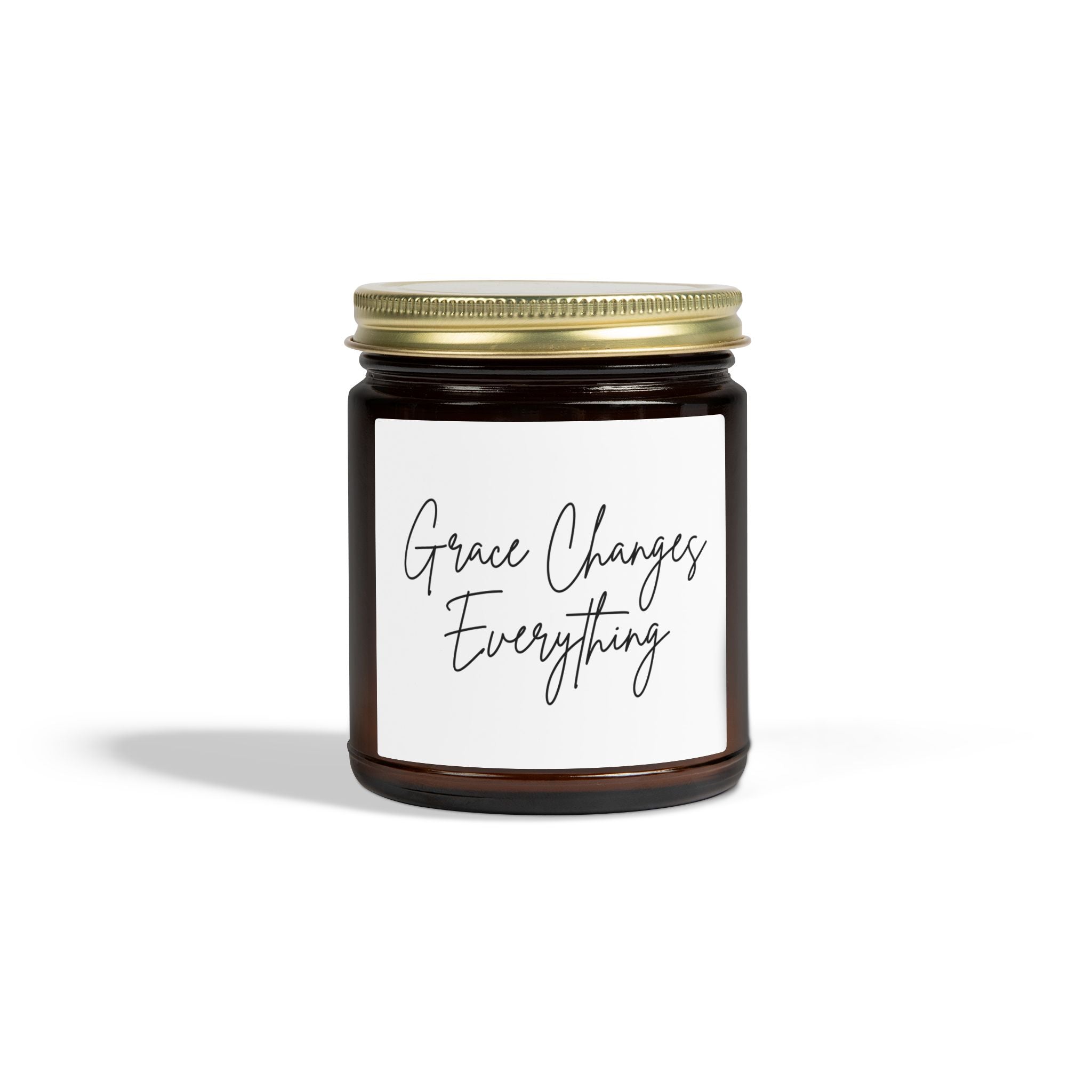 Scented Candle — "Grace Changes Everything" Faith Inspired (4oz & 9oz)