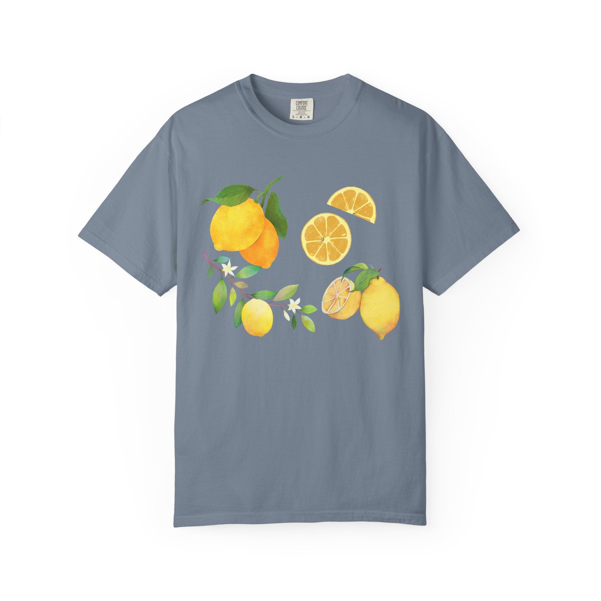 Lemon Branch Floral Comfort Colors T-Shirt