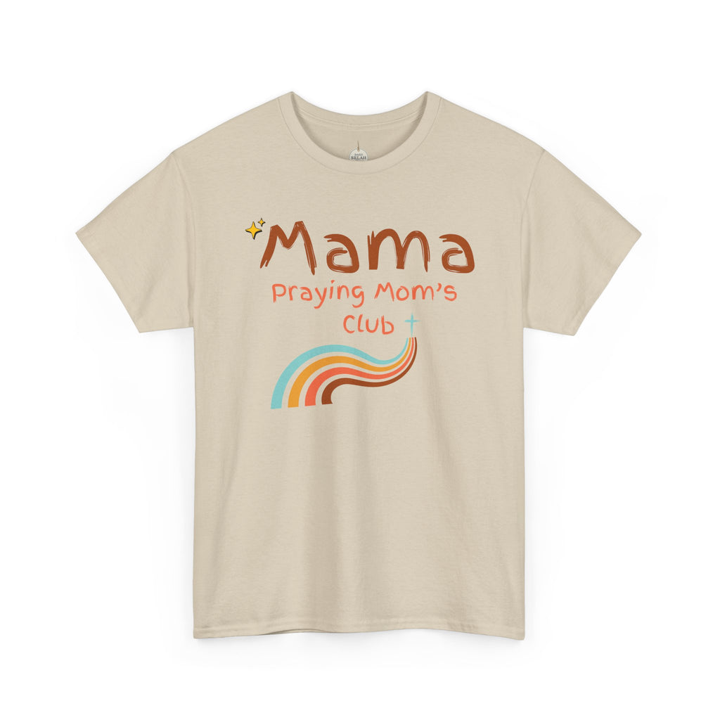 Mama Praying Mom's Club Tee — Inspirational Christian Mama T-Shirt with Rainbow - Mother's Day Gift