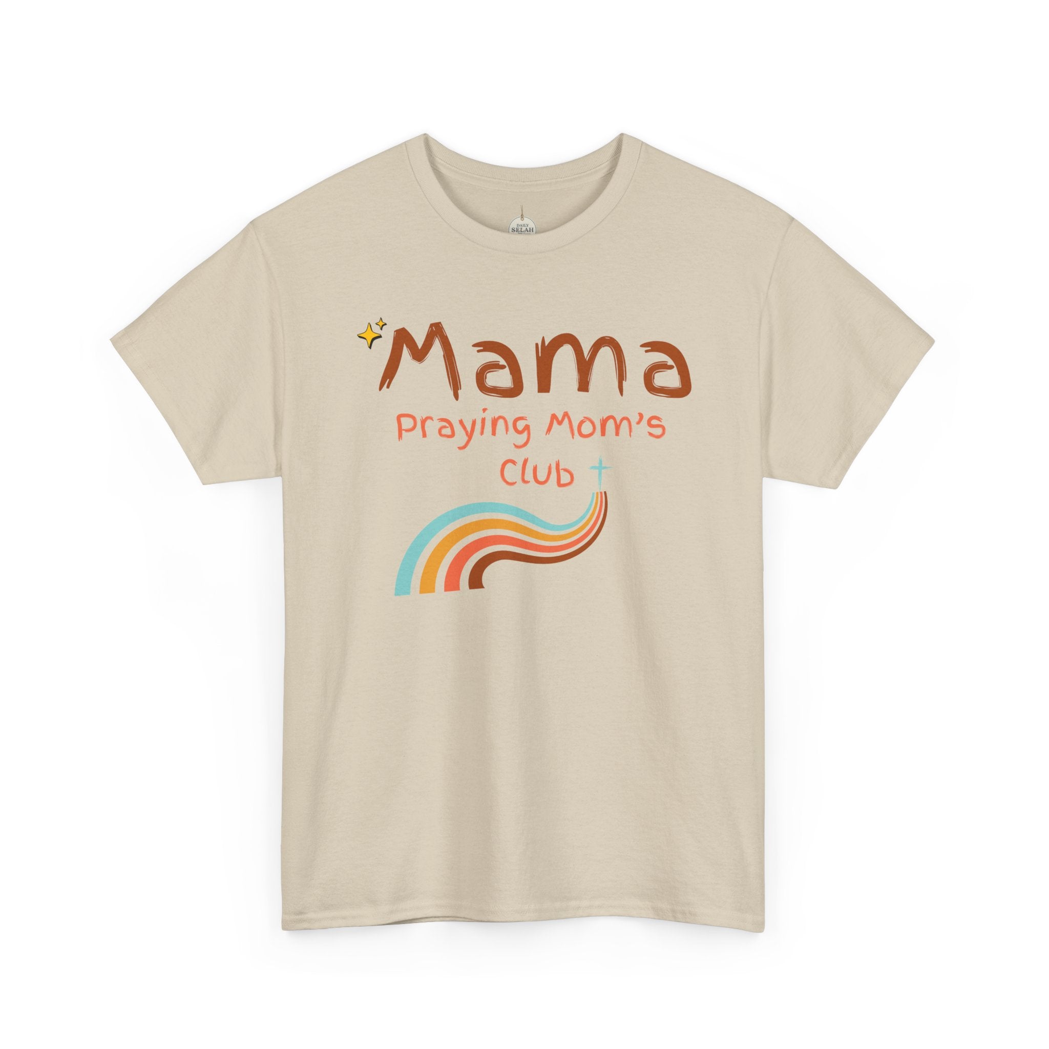 Mama Praying Mom's Club Tee — Inspirational Christian Mama T-Shirt with Rainbow - Mother's Day Gift