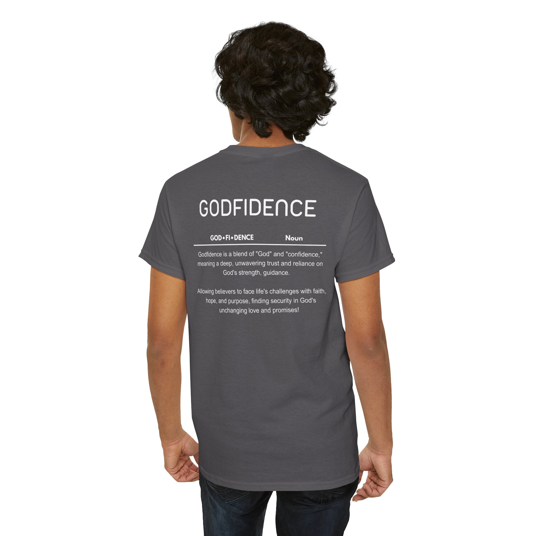 Godfidence definition tee | Christian faith shirt, faith-based typography