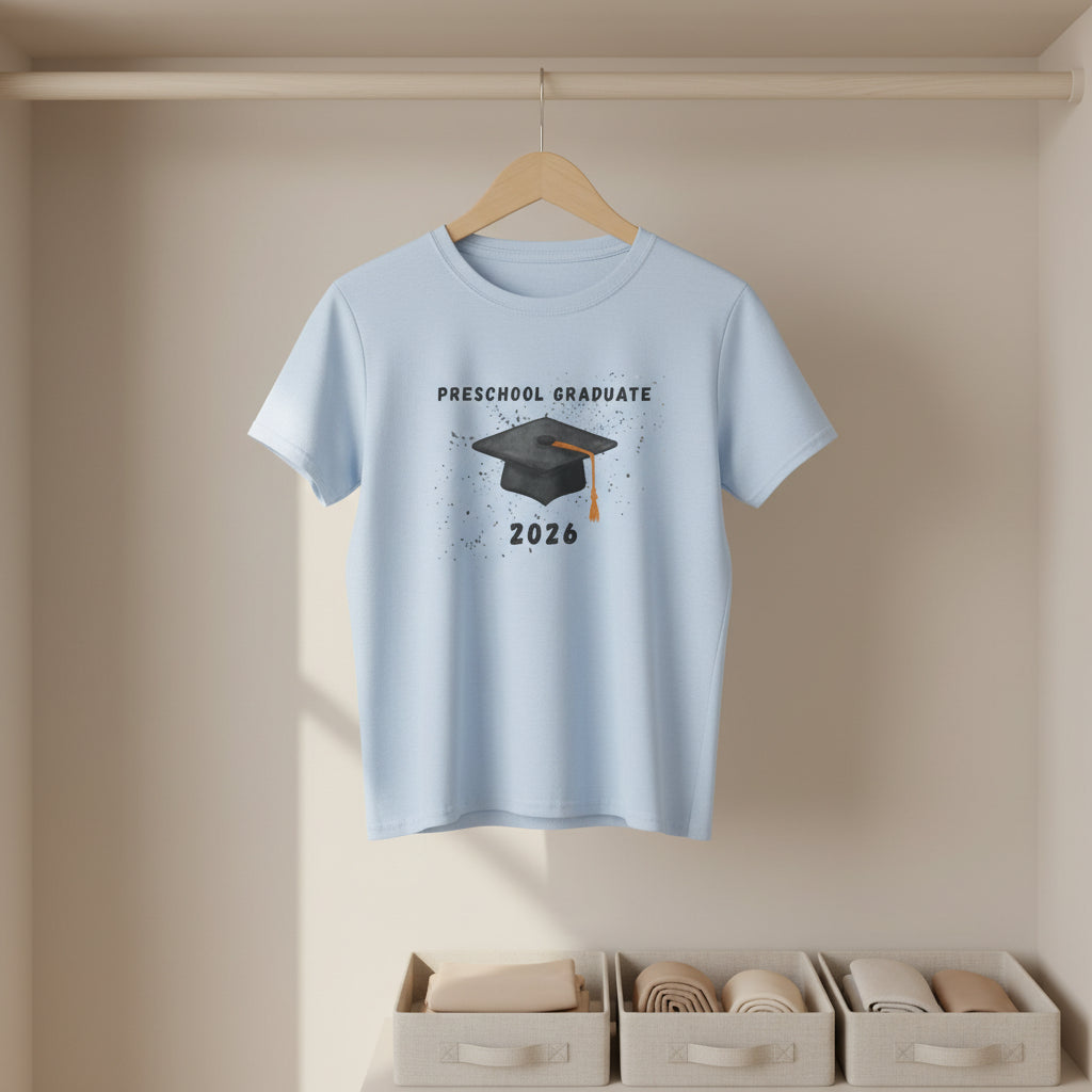 Preschool Graduate 2026 Toddler Tee - Graduation Cap Celebration Shirt