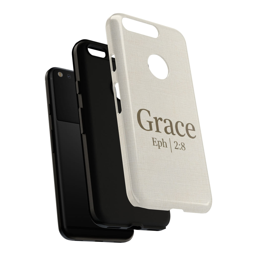 Grace (Ephesians 2:8) Phone Case — Minimalist Christian Inspirational Tough Case