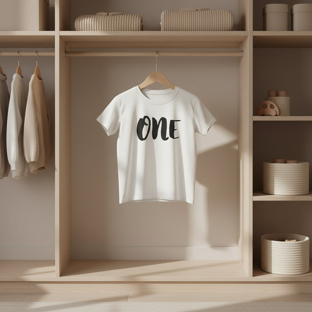Kids 'One' Birthday T‑Shirt — First Birthday Outfit
