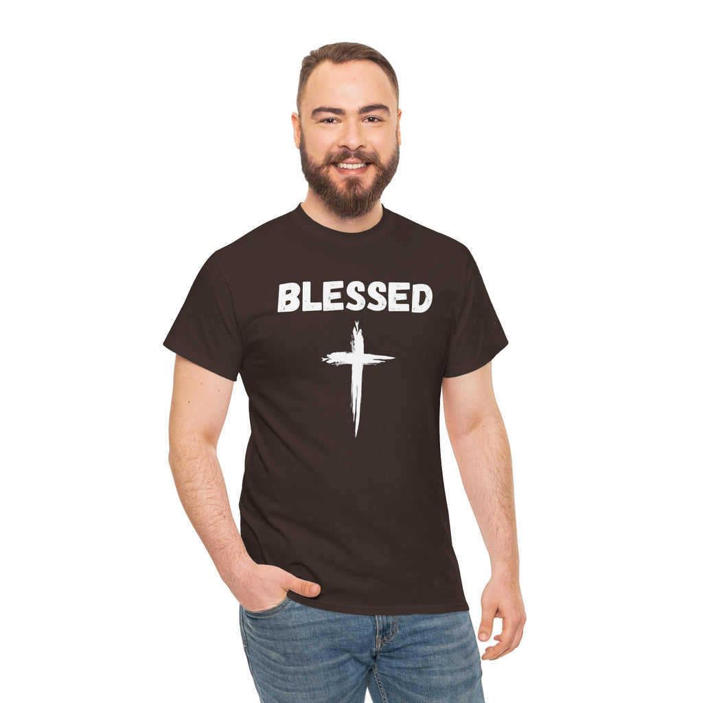 Blessed Cross T-Shirt — Christian Faith Tee