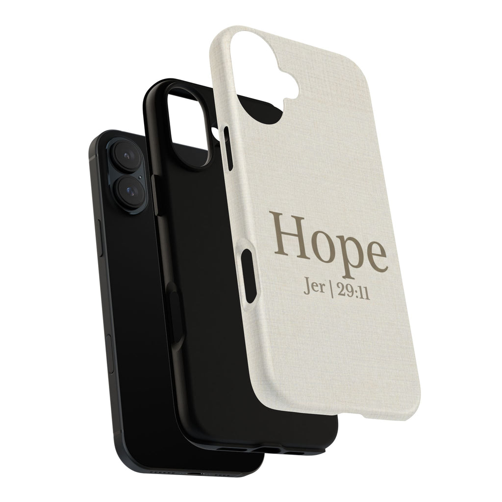 Hope (Jeremiah 29:11) Phone Case — Minimalist Christian Inspirational Cover