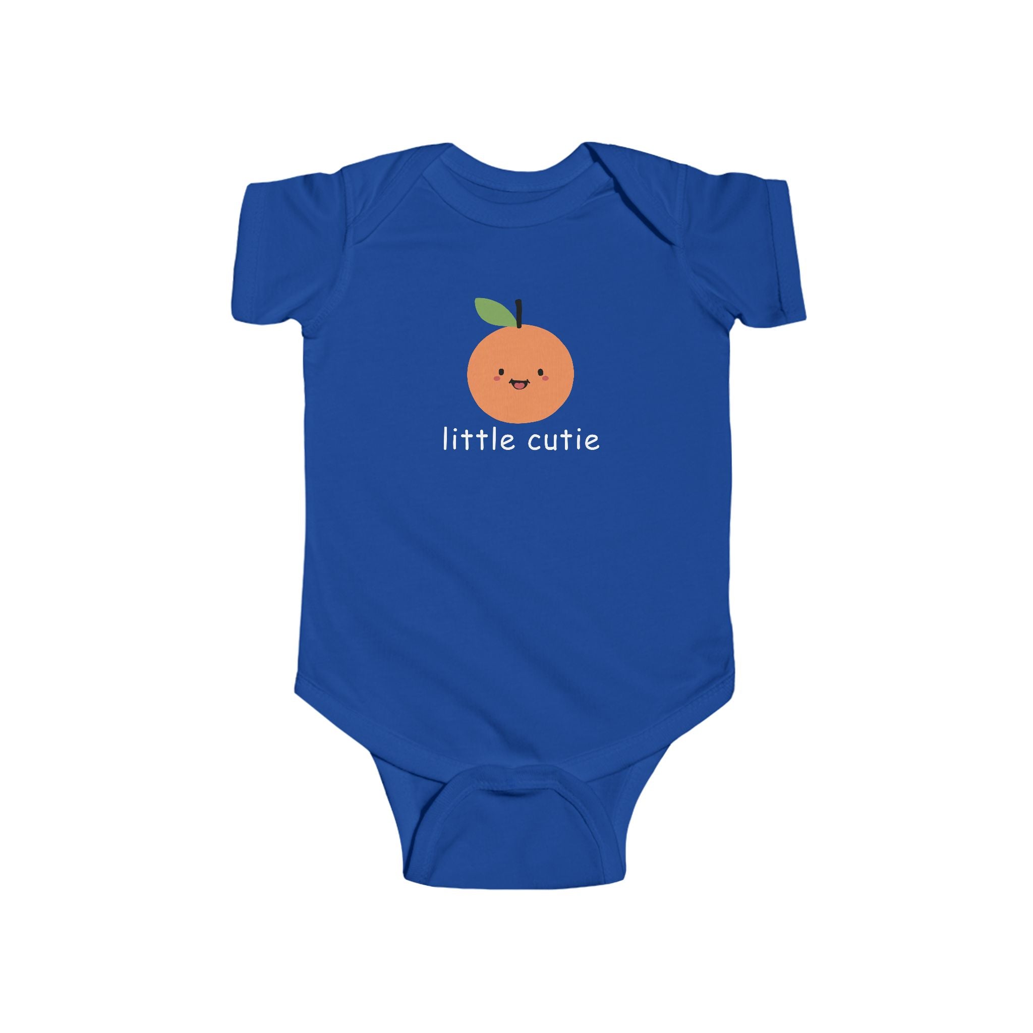 Infant Bodysuit - "Little Cutie" Orange Baby Onesie