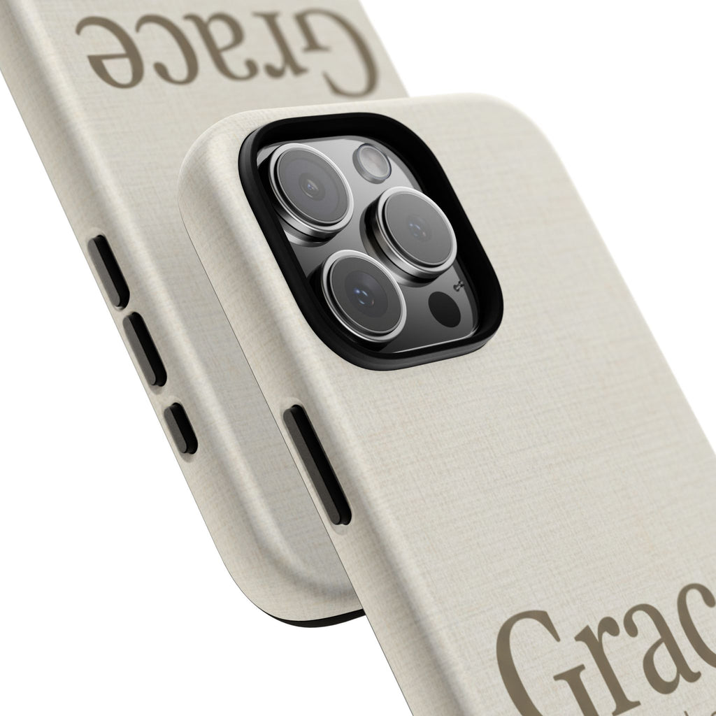 Grace (Ephesians 2:8) Phone Case — Minimalist Christian Inspirational Tough Case