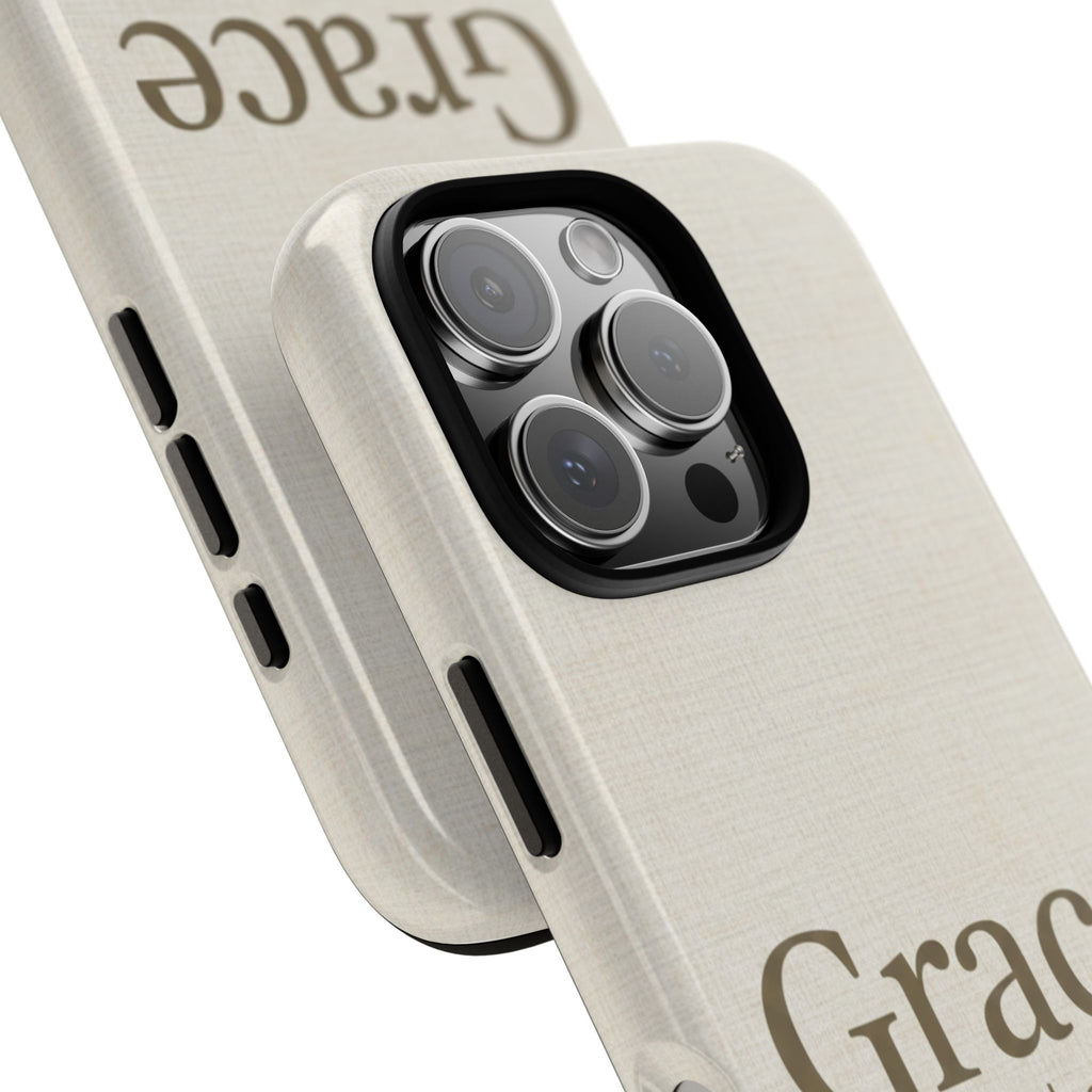 Grace (Ephesians 2:8) Phone Case — Minimalist Christian Inspirational Tough Case