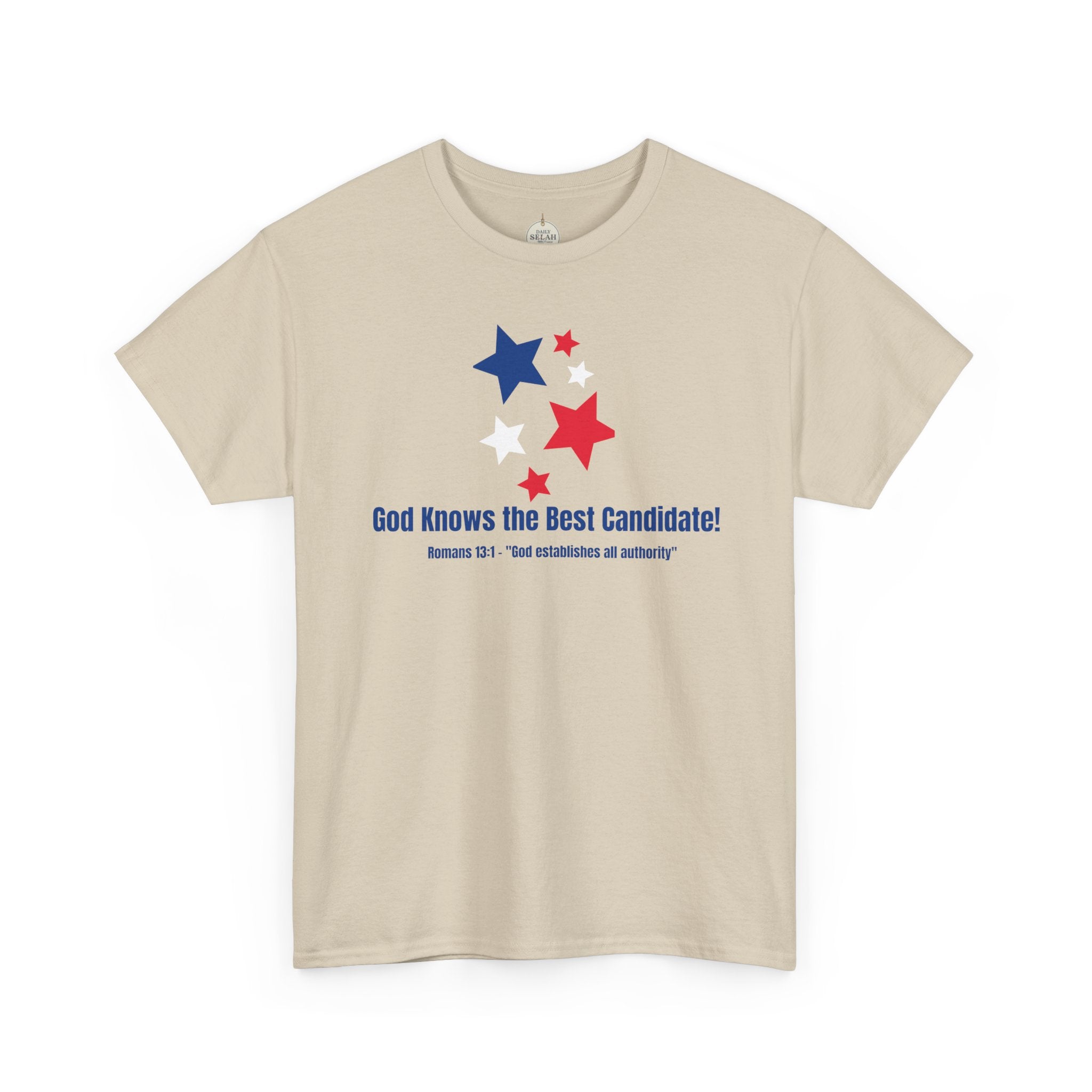 God Knows the Best Candidate Tee — Patriotic Christian Election T-Shirt