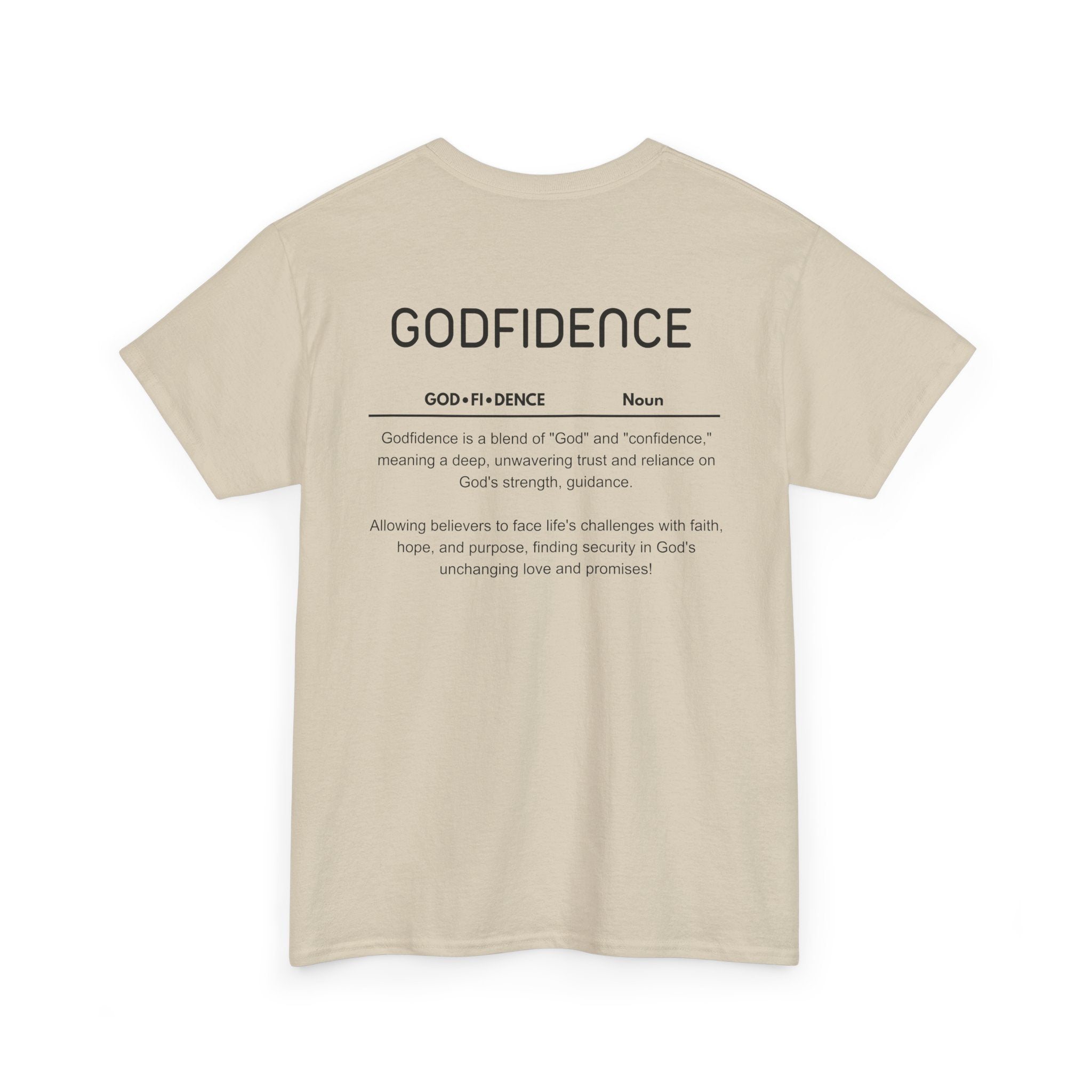 Godfidence definition tee | Christian faith shirt, faith-based typography