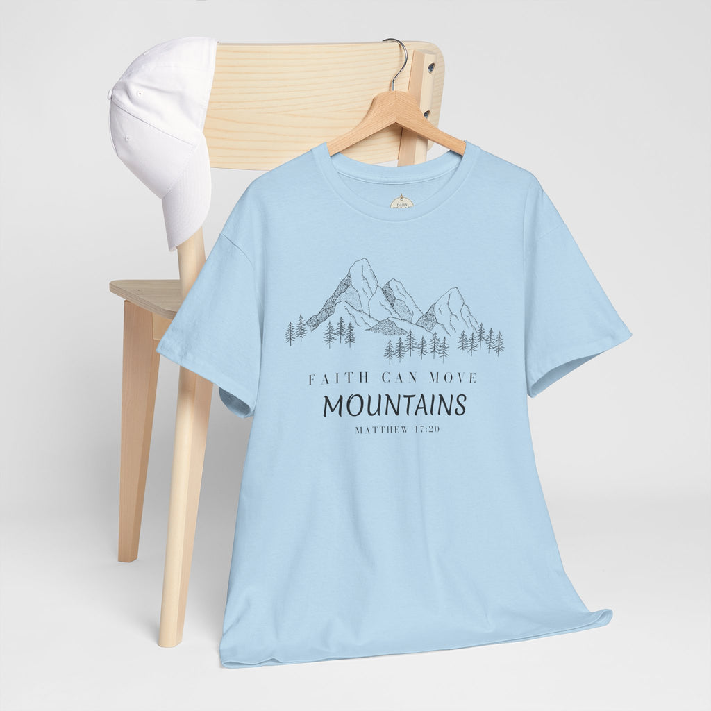 Faith Can Move Mountains T-Shirt | Christian Women's Tee