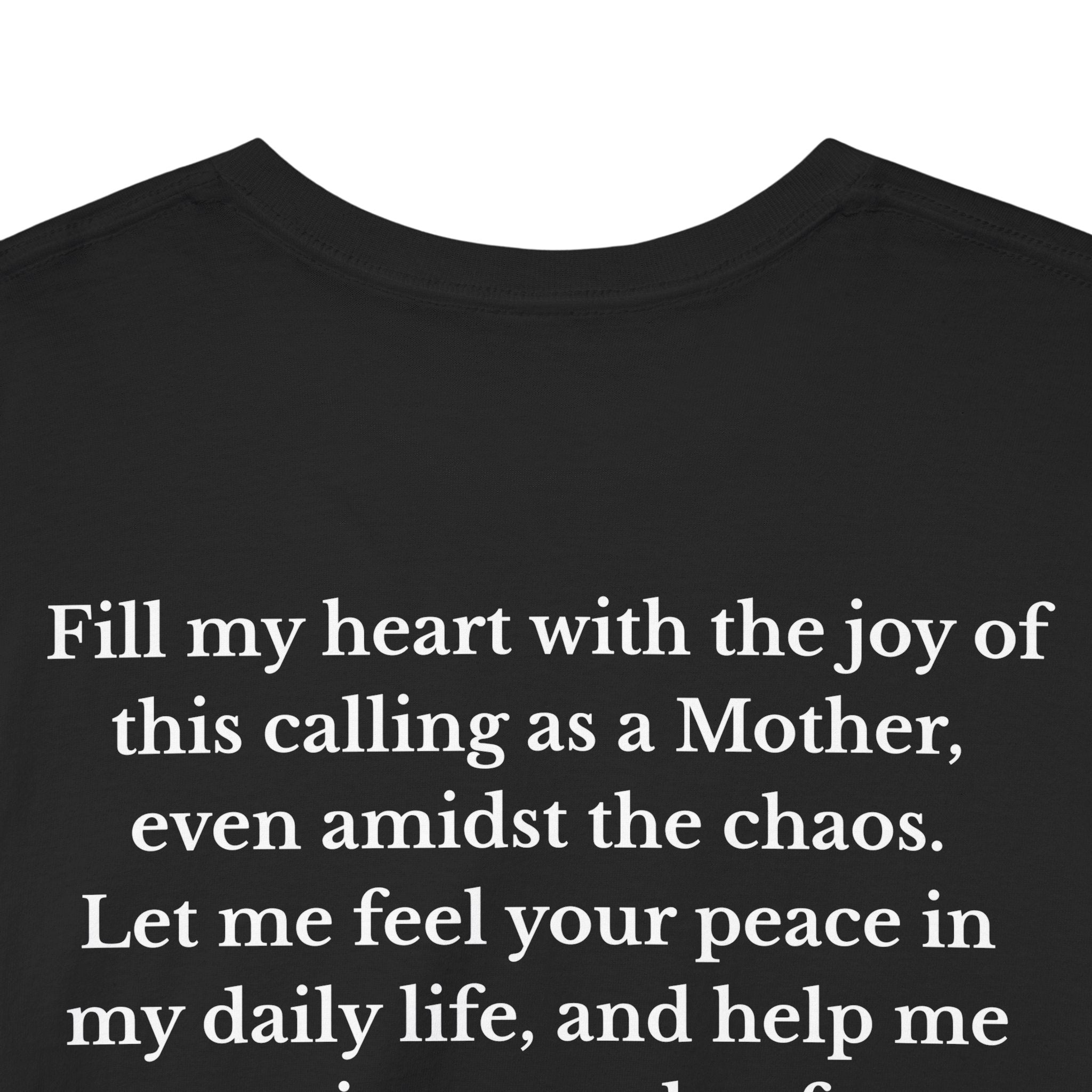 Mama Prayer T-Shirt — Front and Back Design Inspirational Christian Mom Tee with Back Prayer Quote - Mother's Day Gift