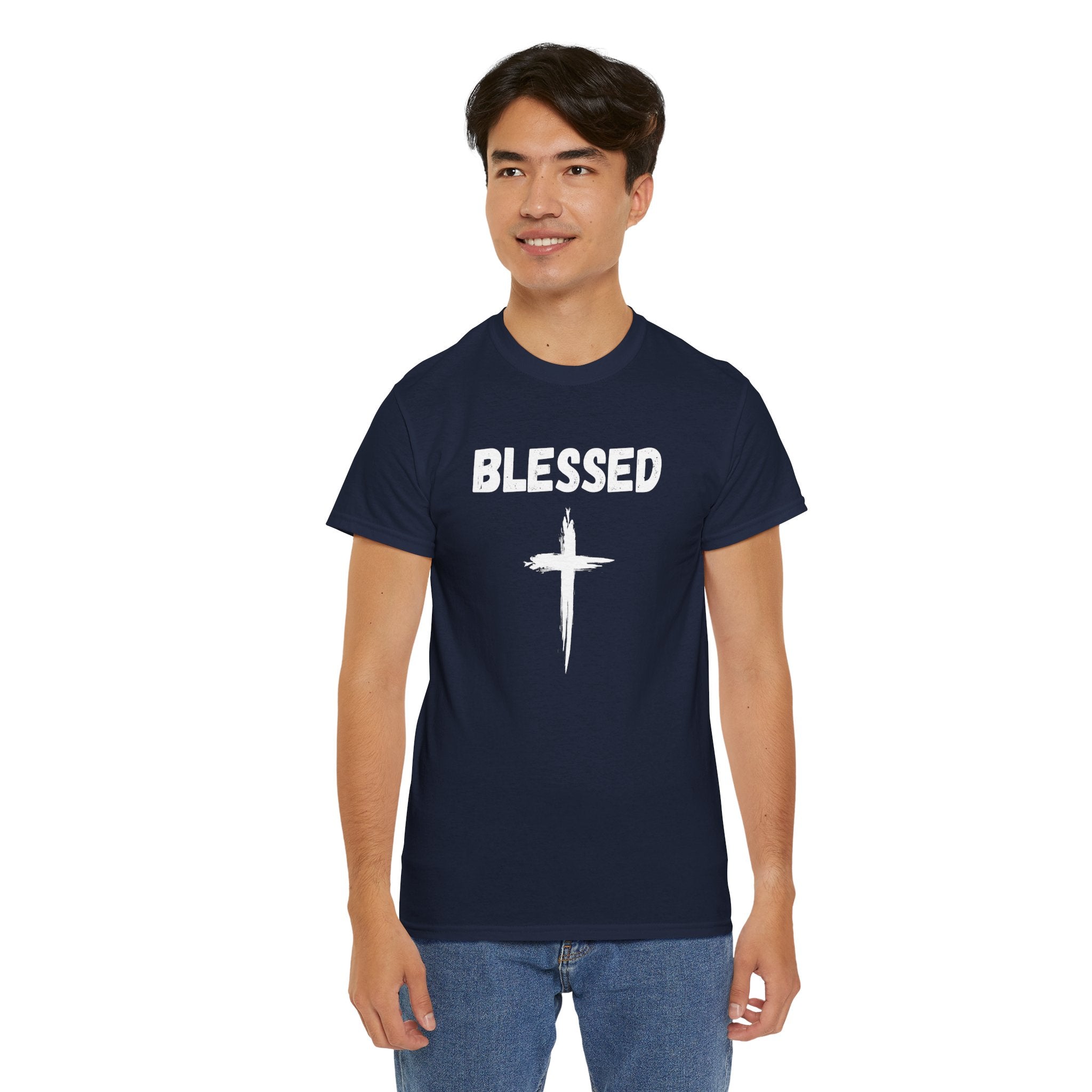 Blessed Cross T-Shirt — Christian Faith Tee