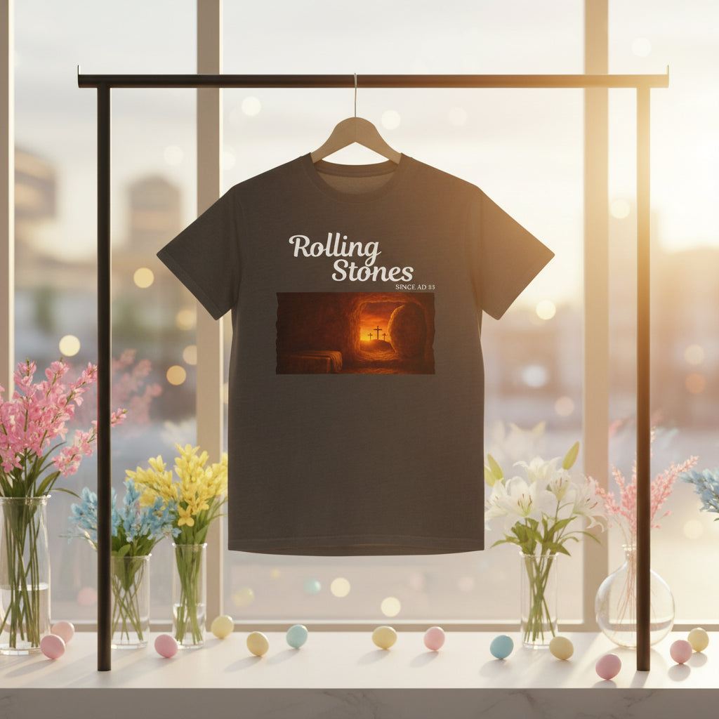Rolling Stones Vintage Faded Easter Tee — Resurrection Shirt
