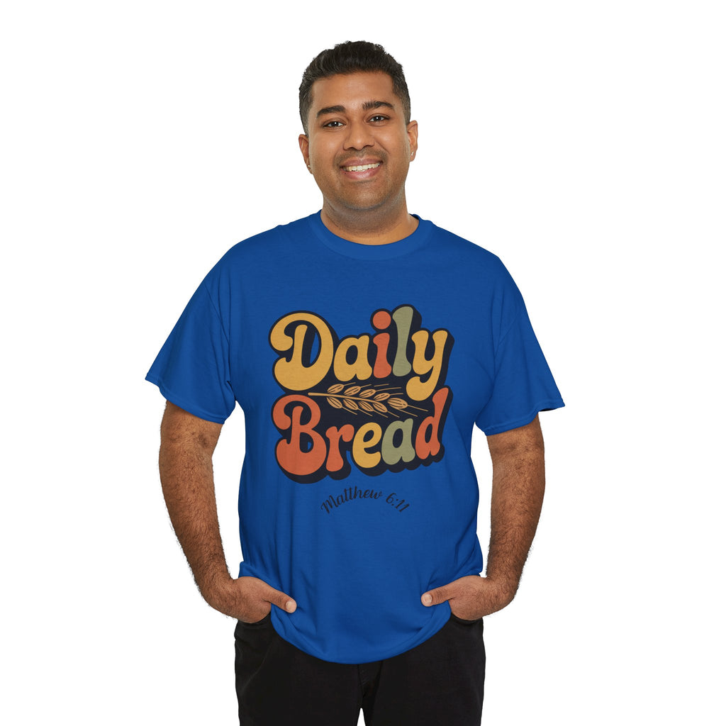Daily Bread Shirt, Matthew 6:11, Retro Christian Shirt, Vintage Faith Shirt, Lord's Prayer Shirt, Christian Gift, Scripture Shirt