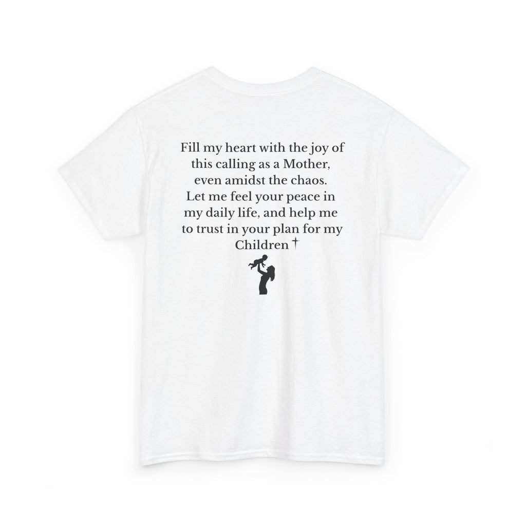 Mama Prayer T-Shirt — Front and Back Design Inspirational Christian Mom Tee with Back Prayer Quote - Mother's Day Gift