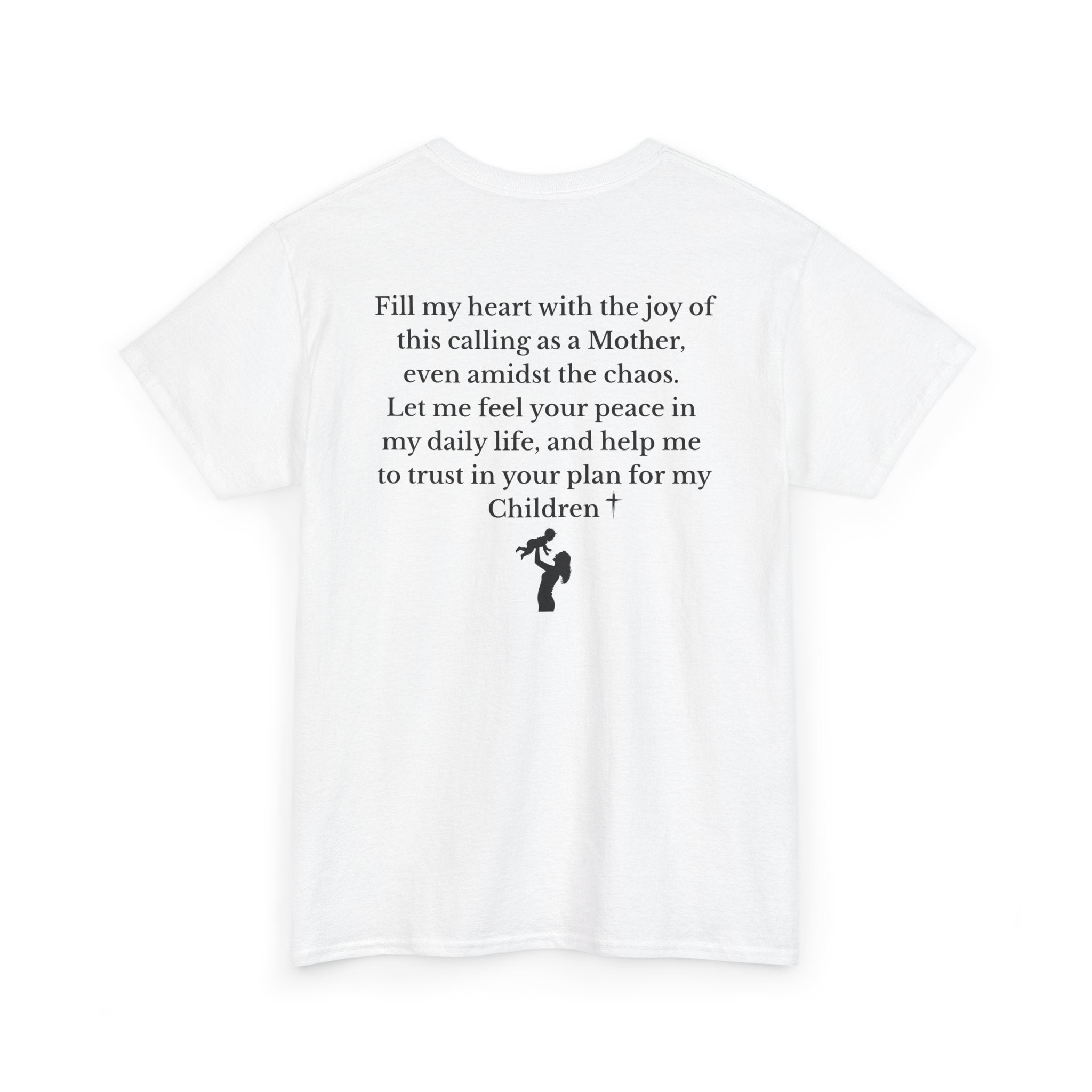 Mama Prayer T-Shirt — Front and Back Design Inspirational Christian Mom Tee with Back Prayer Quote - Mother's Day Gift