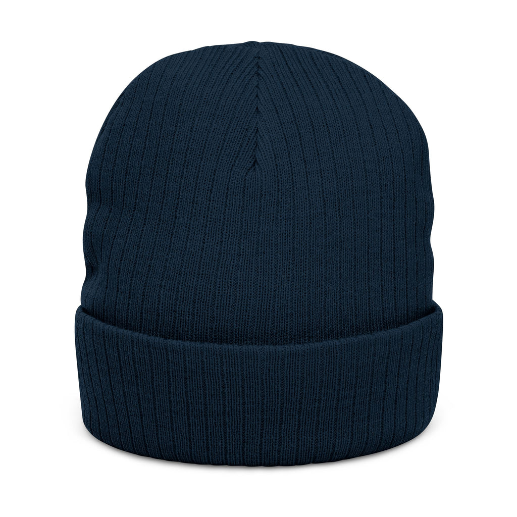 Blessed Embroidered Beanie — Ribbed Knit Winter Hat