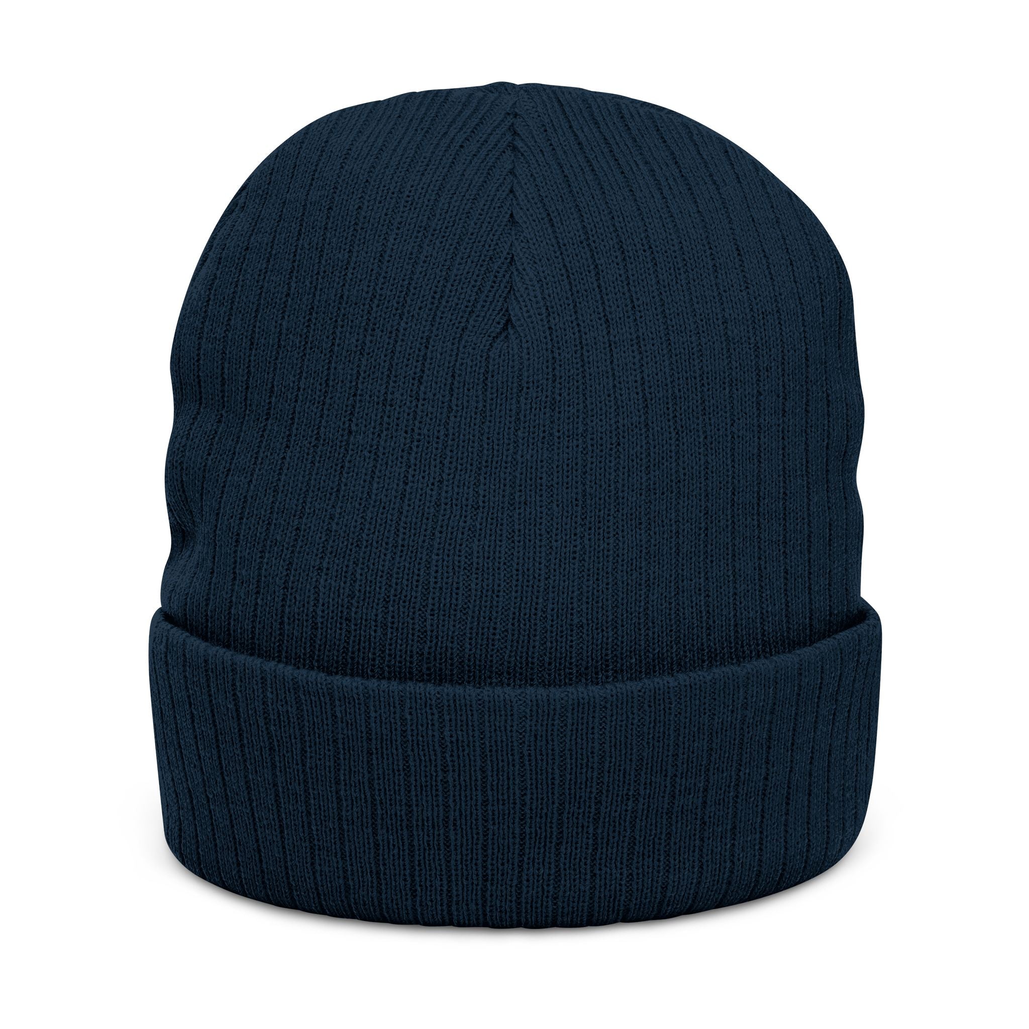 Blessed Embroidered Beanie — Ribbed Knit Winter Hat