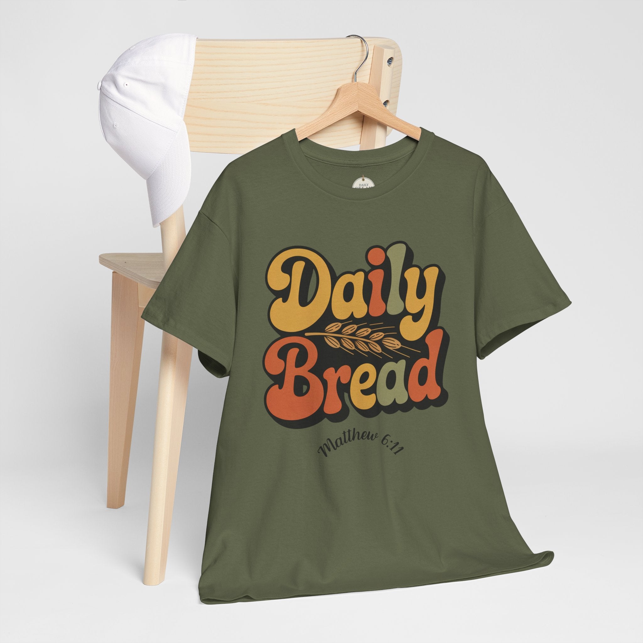 Daily Bread Shirt, Matthew 6:11, Retro Christian Shirt, Vintage Faith Shirt, Lord's Prayer Shirt, Christian Gift, Scripture Shirt