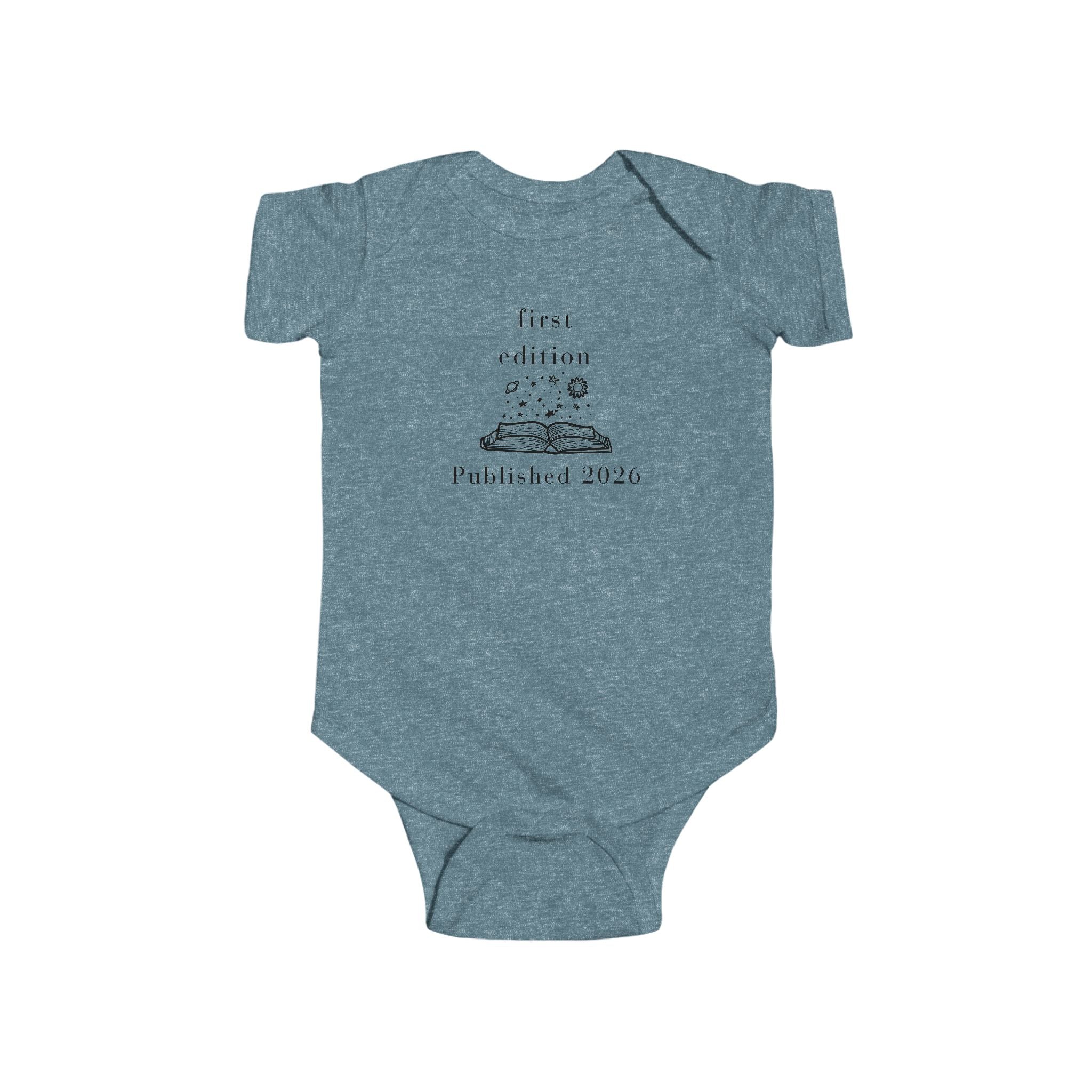 First Edition Published 2026 Bodysuit | Baby Bookworm Illustration
