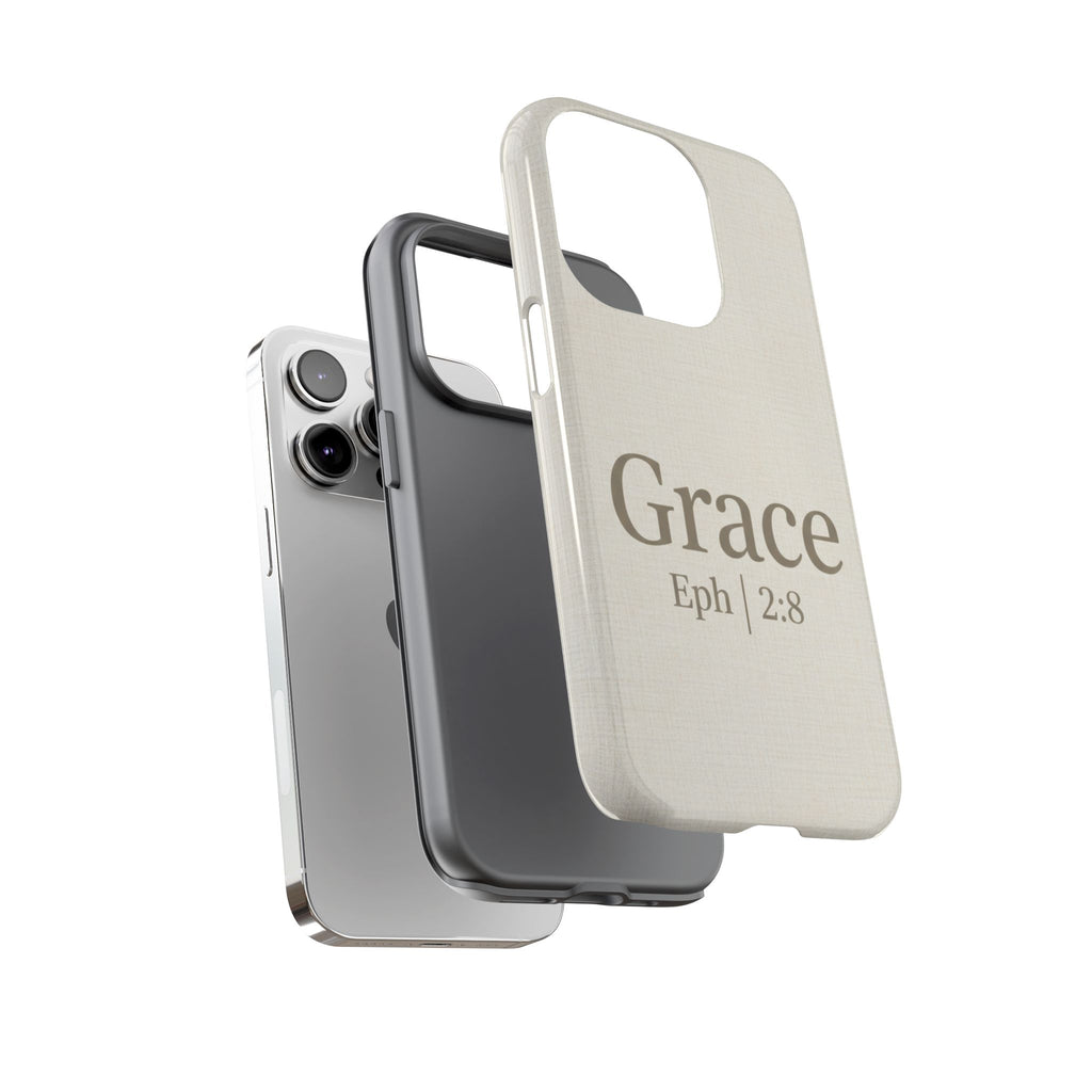 Grace (Ephesians 2:8) Phone Case — Minimalist Christian Inspirational Tough Case