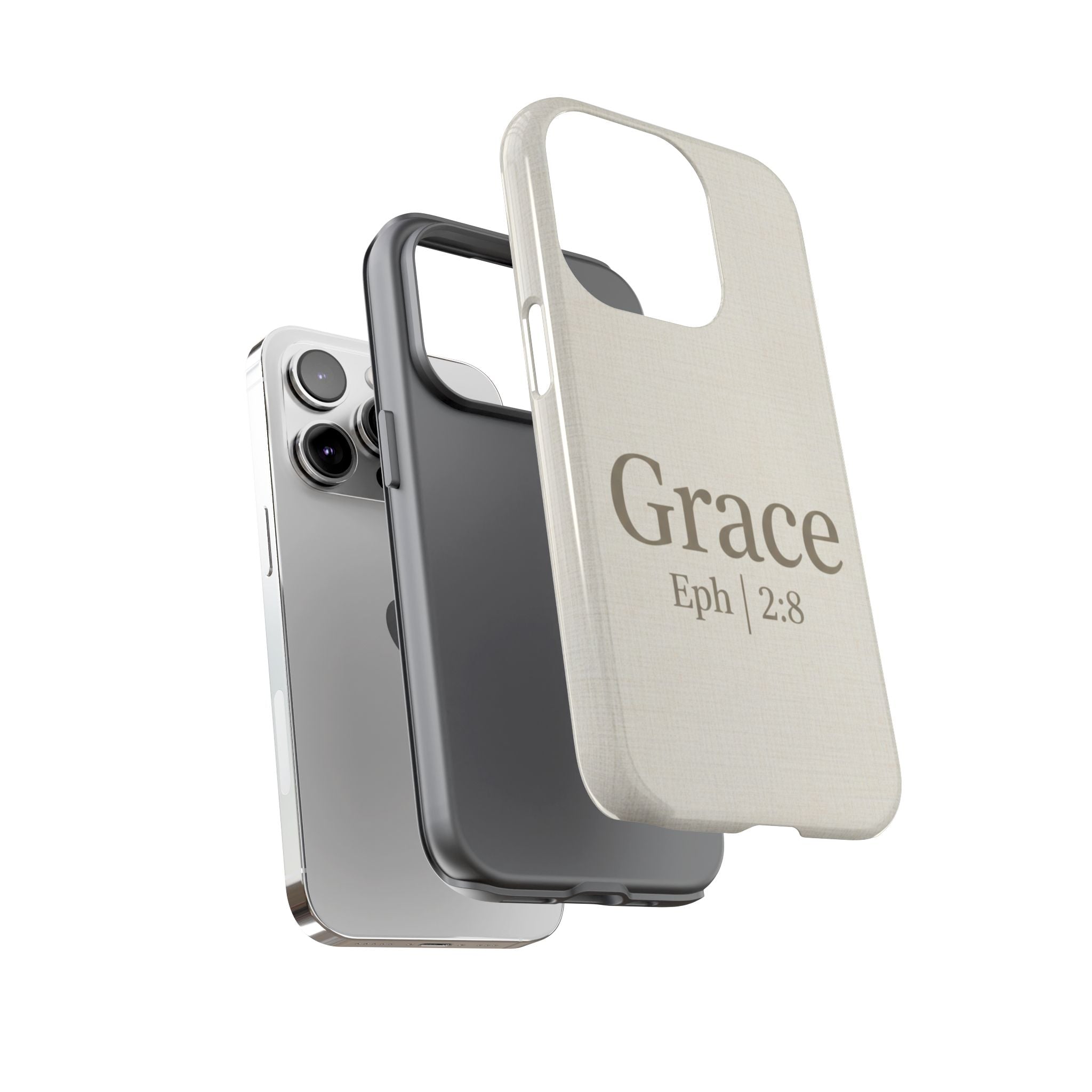 Grace (Ephesians 2:8) Phone Case — Minimalist Christian Inspirational Tough Case