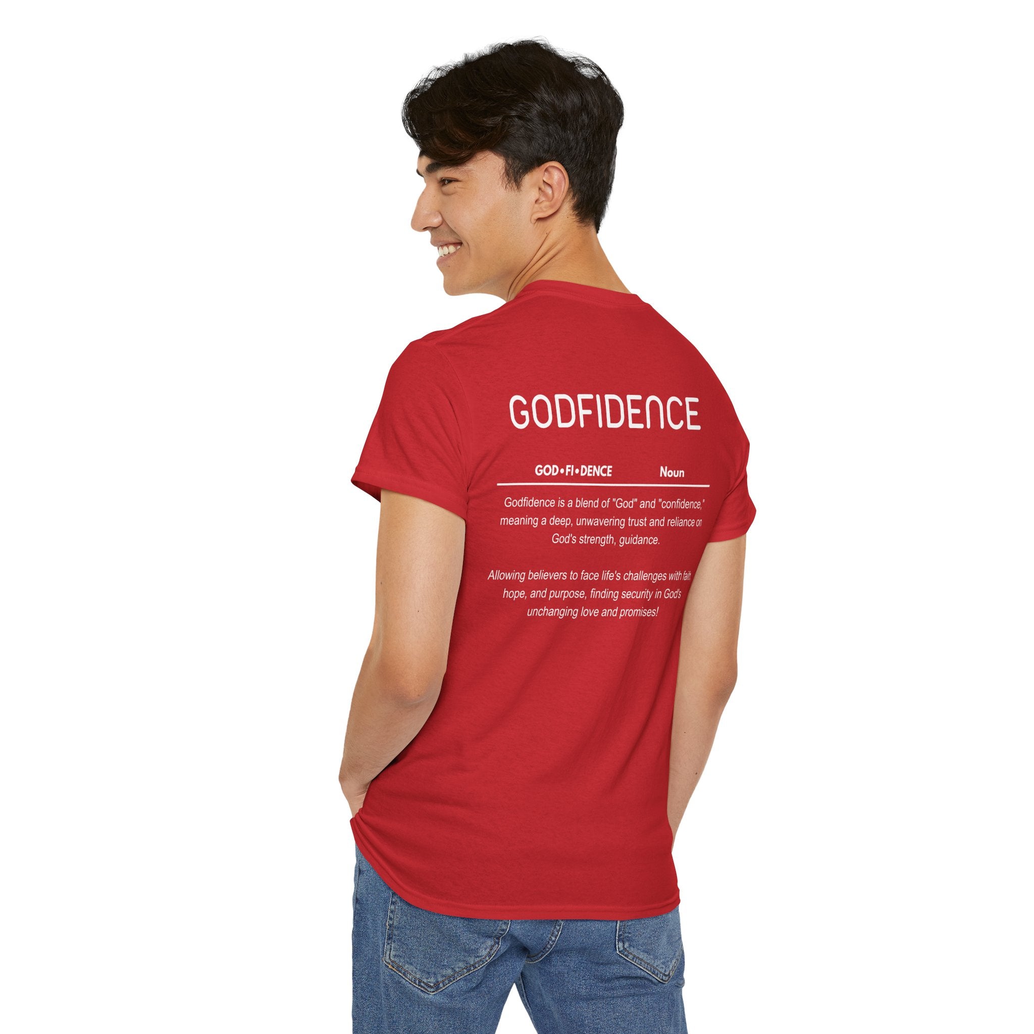 Godfidence definition tee | Christian faith shirt, faith-based typography
