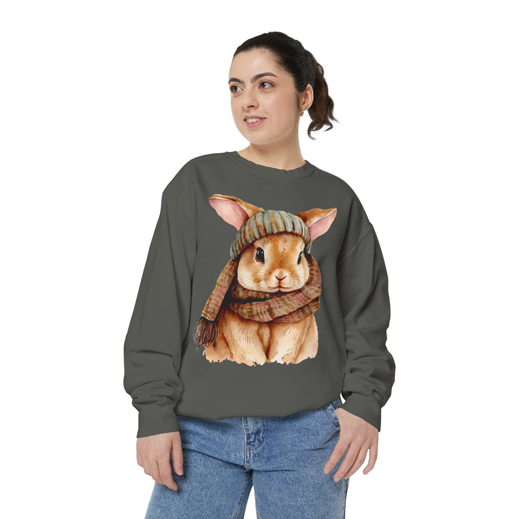 Comfort Colors - Ester Cozy Winter Bunny Sweatshirt