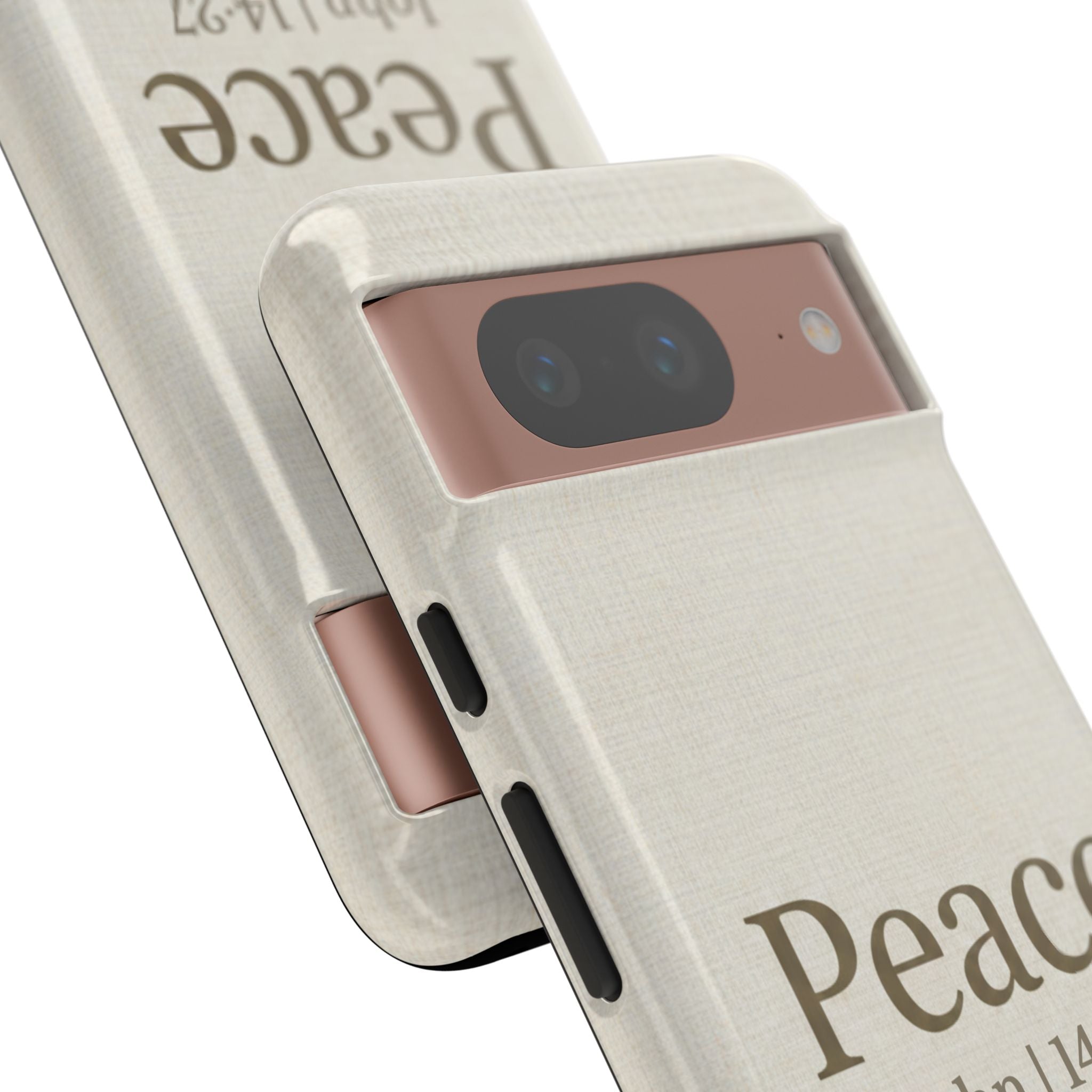 Peace (John 14:27) Phone Case — Minimalist Christian Scripture iPhone & Android Cover