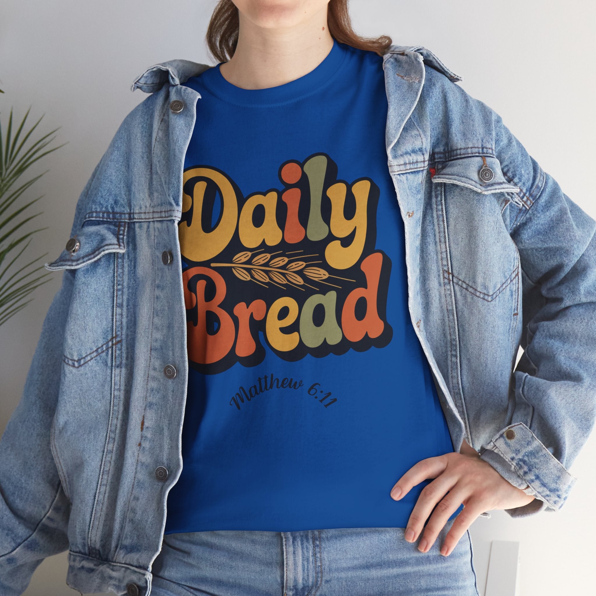 Daily Bread Shirt, Matthew 6:11, Retro Christian Shirt, Vintage Faith Shirt, Lord's Prayer Shirt, Christian Gift, Scripture Shirt