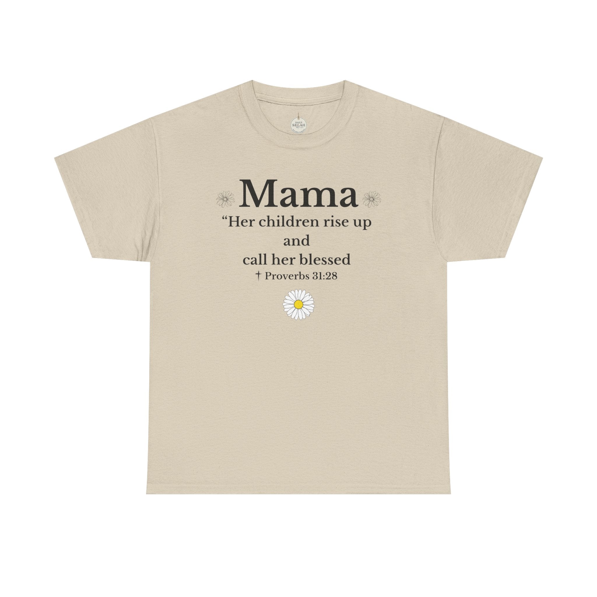Mama Proverbs 31:28 T‑Shirt — 'Her children rise up and call her blessed' Floral Mom Tee - Mother's Day Gift