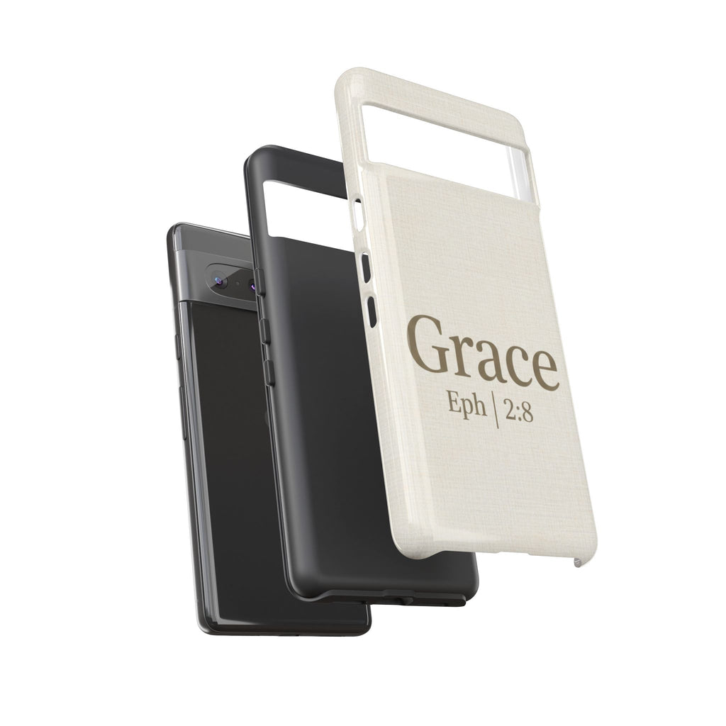 Grace (Ephesians 2:8) Phone Case — Minimalist Christian Inspirational Tough Case