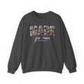 Crewneck Sweatshirt — "Made for More" Floral Inspirational Pullover Ephesians 2:10