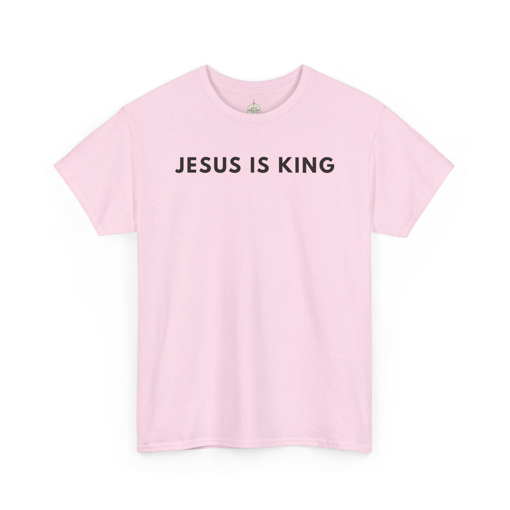 Jesus Is King Tee - Christian Faith White Cotton T-Shirt